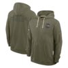Baltimore Ravens 2025 Salute to Service Sideline Standard Issue Dri-FIT Hoodie - Olive