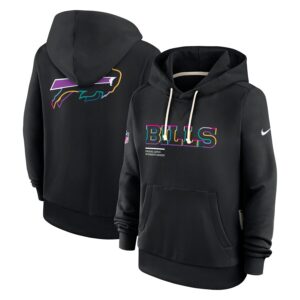 Buffalo Bills Women's 2025 NFL Crucial Catch Sideline Standard Issue Dri-FIT Hoodie - Black
