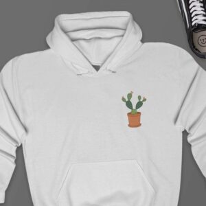 Cactus Pocket Hoodie - Plant Lover Gift GHD1079