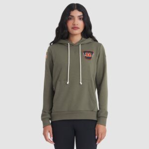 Cincinnati Bengals Women's 2025 Salute to Service Sideline Standard Issue Dri-FIT Hoodie - Olive