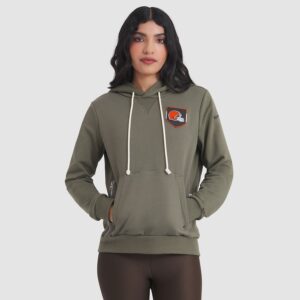 Cleveland Browns Women's 2025 Salute to Service Sideline Standard Issue Dri-FIT Hoodie - Olive