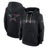 Dallas Cowboys Women's 2025 NFL Crucial Catch Sideline Standard Issue Dri-FIT Hoodie - Black