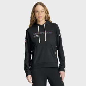 Denver Broncos Women's 2025 NFL Crucial Catch Sideline Standard Issue Dri-FIT Hoodie - Black