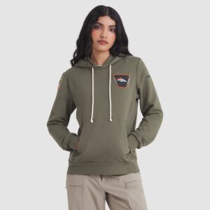 Denver Broncos Women's 2025 Salute to Service Sideline Standard Issue Dri-FIT Hoodie - Olive