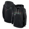 Detroit Lions Women's 2025 NFL Crucial Catch Sideline Standard Issue Dri-FIT Hoodie - Black