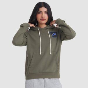 Detroit Lions Women's 2025 Salute to Service Sideline Standard Issue Dri-FIT Hoodie - Olive