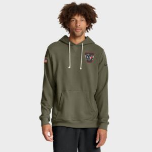 Houston Texans 2025 Salute to Service Sideline Standard Issue Dri-FIT Hoodie - Olive