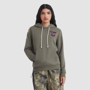 Houston Texans Women's 2025 Salute to Service Sideline Standard Issue Dri-FIT Hoodie - Olive