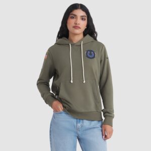 Indianapolis Colts Women's 2025 Salute to Service Sideline Standard Issue Dri-FIT Hoodie - Olive