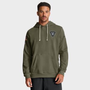 Las Vegas Raiders 2025 Salute to Service Sideline Standard Issue Dri-FIT Hoodie - Olive