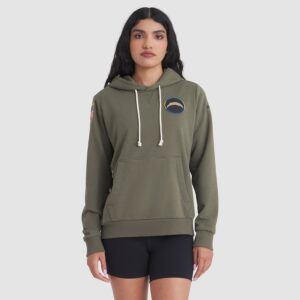 Los Angeles Chargers Women's 2025 Salute to Service Sideline Standard Issue Dri-FIT Hoodie - Olive