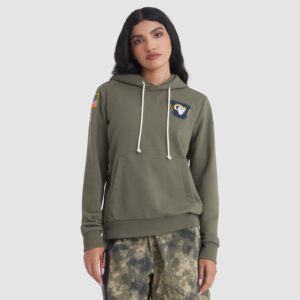 Los Angeles Rams Women's 2025 Salute to Service Sideline Standard Issue Dri-FIT Hoodie - Olive