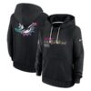 Miami Dolphins Women's 2025 NFL Crucial Catch Sideline Standard Issue Dri-FIT Hoodie - Black