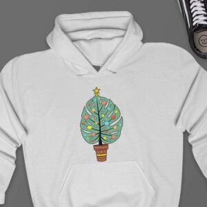 Monstera Christmas Tree Hoodie - Plant Lover Gift GHD1137