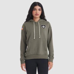 New Orleans Saints Women's 2025 Salute to Service Sideline Standard Issue Dri-FIT Hoodie - Olive