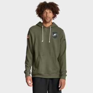 Philadelphia Eagles 2025 Salute to Service Sideline Standard Issue Dri-FIT Hoodie - Olive