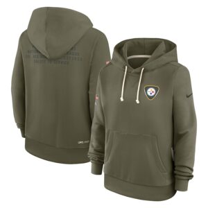 Pittsburgh Steelers Women's 2025 Salute to Service Sideline Standard Issue Dri-FIT Hoodie - Olive