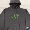Plant Heartbeat Hoodie - Plant Lover Gift GHD1199