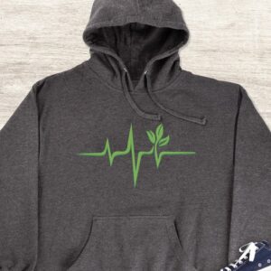 Plant Heartbeat Hoodie - Plant Lover Gift GHD1199