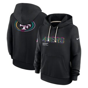 San Francisco 49ers Women's 2025 NFL Crucial Catch Sideline Standard Issue Dri-FIT Hoodie - Black