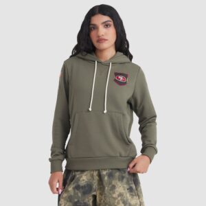 San Francisco 49ers Women's 2025 Salute to Service Sideline Standard Issue Dri-FIT Hoodie - Olive