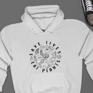 Save Lives Eat Plants Hoodie - Vegan Gift GHD1171